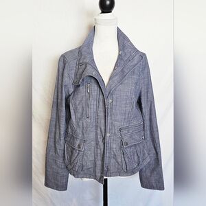 *NWOT* White House Black Market Blue Utility Jacket